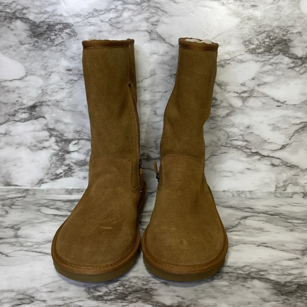 UGG kid Lil sunshine Tan weather Winter size 5 New 100% wool